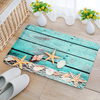 40x60cm Cuisine Chambre Salle De Bain Antidérapant Tapis Tapis En Bois Étoile De Mer Sur Pied Carpette