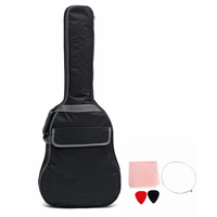 41 Pouces Double Sangles Rembourré Imperméable À Leau Antichoc En Bas En Caoutchouc Guitare Sac Gig Guitare Housse