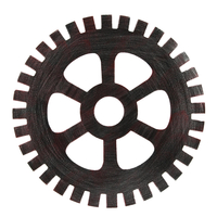 41cm Bois Industriel Engrenage En Bois Vintage Rétro Art Bar Café Tenture Murale Décoration