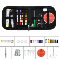 41Pcs Portable Voyage Petit Kit De Couture À La Maison Cas Aiguille Fil Ciseaux Ensemble Cadeau