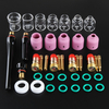 41pcs TIG soudage torche buse stubby gaz lentille en verre coupe kit pour WP17 / 18/26 + boîte