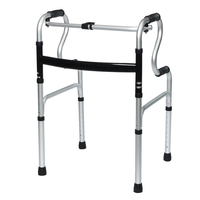42 * 54 * 72CM Chaise de douche à cadre de marche en aluminium pliable Waliking Holder Pad