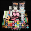 42 Couleurs Nail Art Set Kit De Manucure Gel Polonais Acrylique Glitter Poudre Fichier Conseils Décoration Affichage