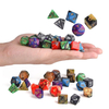 42 Pcs 6 Couleurs Acrylique Mulitidé Dés Définit Jeu de Rôle Gadget Dice