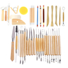 42 Pcs En Bois Argile Sculptant Outils Pottery Sculpture Outil Set Modélisation Artisanat Hobby