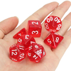42 Pcs Polyédrique Conseil RPG MTG Dice Ensembles 6 Couleur 4D 6D 8D 10D 12D 20D avec 6 Poche