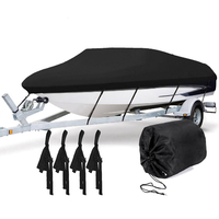 420D 11-13ft / 14-16ft / 17-19ft / 20-22ft housse de bateau extra-résistante Trailerable Ski poisson coque en V Anti UV