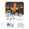 42PCS Orange Picks and Padlocks Set Equipped with an Automatic Unlocking Gun,  Aircraft Clips,  Transparent Padlocks and R