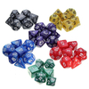 42pcs polyhédral jeu de dés TRPG définit 4D 6D côté 8D 10D 12D 20D