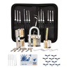 42PCS Stainless Steel Opening Padlock Matching 3 Transparent Practice Locks Quick Opening Padlock Set