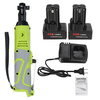 42V 100Nm 3/8 pouce Kit de clé électrique sans fil LED Cliquet à angle droit léger avec 1/2 Batteries