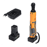 42V 3/8 90N.m Electrique Sans Fil LED Clé à Cliquet à Angle Droit Clé + 2Pcs Batterie