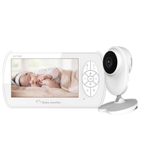 4, 3 pouces écran 2MP 1080P moniteur vidéo sans fil pour bébé nounou avec caméra de sécurité