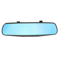 4.3 pouces HD 1080P Cam enregistreur vidéo vue arrière arrière rétroviseur voiture caméra DVR
