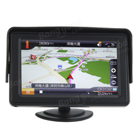 4.3 pouces LCD Moniteur de vue arrière de voiture avec LED Rétro-éclairage pour appareil photo DVD