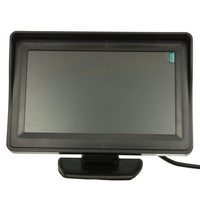 4, 3 pouces voiture TFT LCD écran vue arrière kit système moniteur vision de nuit caméra de recul étanche