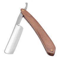440C acier rasoir barbeau traditionnel barbe cheveux rasage rasoir droit poignée palissandre pliable