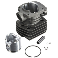 44mm cylindre piston anneau chaîne Saw Kit pour Husqvarna 350 346 351 353