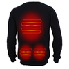 45 ℃ -65 ℃ hiver USB chauffage chandail tricoté hommes chauffant chaud vêtements tricot doublé polaire à manches longues