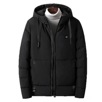 45 ℃ Hommes Électrique USB Chauffant À Capuche Chaud Manteau Chauffant Manteaux Dhiver Veste