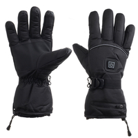 45-55 ℃ écran tactile de gants chauffants électriques avec 2 Batterie réchaud noir étanche