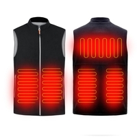 45-55 ℃ gilet chauffant électrique USB veste chauffante infrarouge hiver en plein air thermique vêtements gilet plus cha
