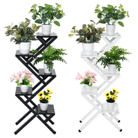 4/5 couches multifonctionnel fer fleur support échelle plante présentoir balcon jardin décor maison bureau meubles