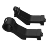 45 Degrés Tactique Iron Sights Rear Front Sight Mount Set pour Weaver Picatinny Rails