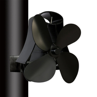 4/5 lames de ventilateur de cheminée ventilateur de cuisinière ventilateur chauffé ventilateur Eco alimenté par la chale