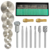 45 pièces accessoires de gravure diamant ensemble HSS lame de scie circulaire ensemble de forage foret accessoires rotat