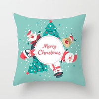 45 x 45 cm housse de coussin de noël ornement de noël décorations de Noël joyeux pour la décoration de noël à la maison