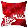 45 x 45 cm joyeux noël taie doreiller rouge père noël noël coussin de noël voiture lit maison taie doreiller f