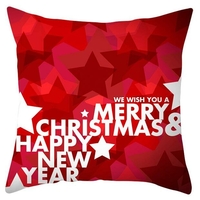 45 x 45 cm joyeux noël taie doreiller rouge père noël noël coussin de noël voiture lit maison taie doreiller f