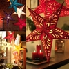 45cm noël Laser papier étoile suspendus décoration pliant à la main 3D pentagramme décor de noël