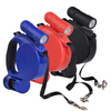 4.5M 20kg laisse de chien rétractable laisse de marche automatique laisse avec LED distributeur dordures veilleuse