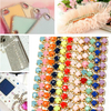 4.5M Nail Art Tips Phone Glitter Metal Chain DIY Décorations Manucure