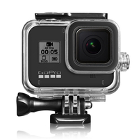 45M Étanche Plongée De Protection Antipoussière Antichoc Cas Shell Cage pour GoPro Hero 8 Noir Action Sports Caméra