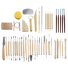 45PCS Argile Poterie Shaper Sculpture Lame Modélisation Céramique Outils De Sculpture Kit