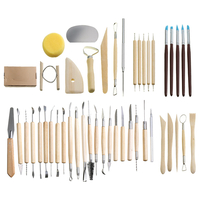 45PCS Argile Poterie Shaper Sculpture Lame Modélisation Céramique Outils De Sculpture Kit