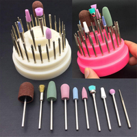 45pcs céramiques acier tungstène enlèvement gel outil de manucure ensemble outil abrasif
