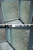 45X100cm verre dépoli fenêtre de fleur la vie privée du film de défilement électricité statique