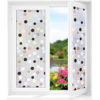 45x200cm Privacy Glass Film Static Cling Anti-UV Accueil Porte Fenêtre Autocollant Décoration