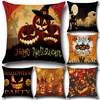 45x45 cm 6 motif Halloween citrouille mode coton lin taie doreiller maison canapé coussin décor cadeau
