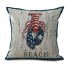 45x45cm drapeau océan coton lin taie doreiller taille housse de coussin bureau à domicile