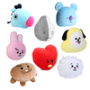 45x55 cm en peluche oreiller poupée coussin jouet pour KPOP BTS BT21 TATA SHOOKY SUGA COOKY