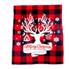 45x58CM chaise de dîner de noël couverture arrière dessin animé cerf arbre élan décor de noël