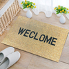 45x70cm WECLOME tapis de porte en caoutchouc intérieur non glissant Fluff tapis de tapis