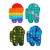 4/6 pièces ensemble de jouets de décompression sensorielle à bulles Robot changement progressif Anti-stress Extrusion Fi