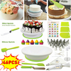 46 pièces gâteau plateau tournant outils de décoration de gâteau Kit Table rotative outil de cuisson buse de tuyauterie