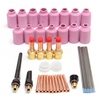 46Pcs TIG soudage torche gaz lentille kit assortiment taille outil WP-17 WP-18 WP-26 WL20